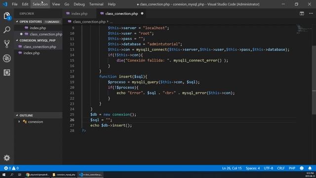 Conexión MySQL y PHP desde 0 ? (Página web con PHP y HTML) - parte 3 смотреть онлайн