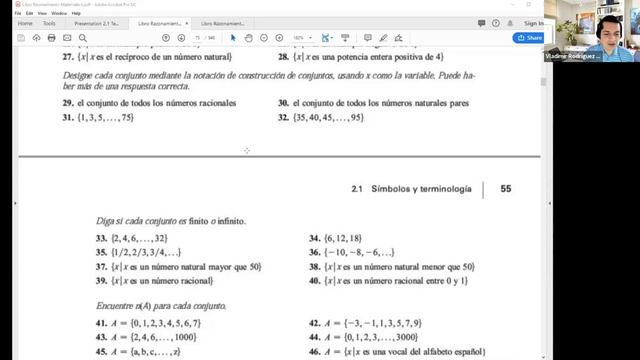 2.1 Teoria De Conjuntos. Conceptos Básicos.  Ejercicios