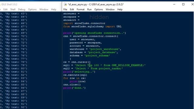 Python on Snowflake - How to use execute_async to kick off one/more queries - No stopping the code! смотреть онлайн