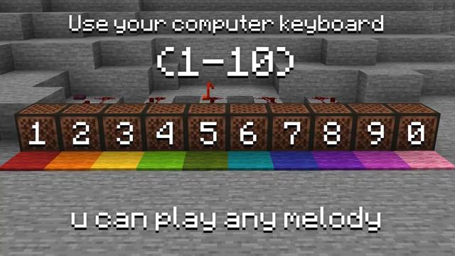 Minecraft Piano - play it with your pc keyboard смотреть онлайн