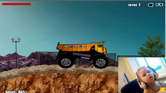 Видео для детей.Мини игра Грузовик возит груз смотреть онлайн