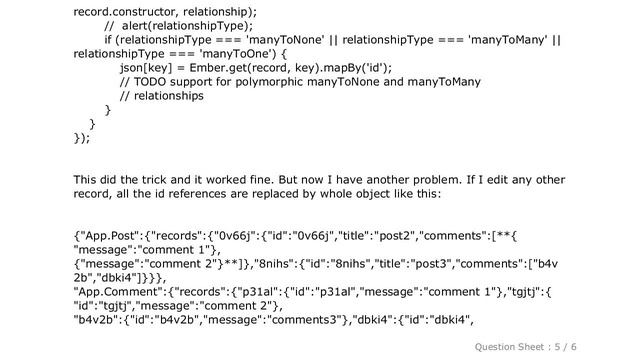 JavaScript : Ember js - Hasmany relationships breaks after updating other tables смотреть онлайн