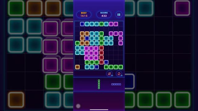 Glow Block Puzzle?Glow Themed Classic Block Puzzle #34 - Gameplay Walkthrough (iOS, Android) смотреть онлайн