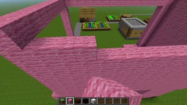 Minecraft - How To Build A Pig Statue! смотреть онлайн