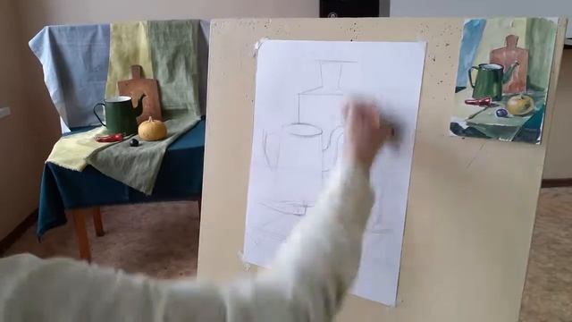 Основы живописи Тематический натюрморт с предметами быта смотреть онлайн