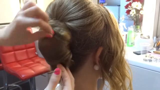 Прическа "Небрежная ракушка" смотреть онлайн