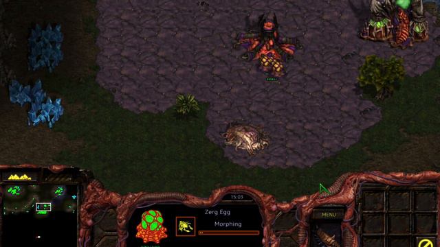 Original Zerg Campaign Level 9: The Invasion of Aiur (StarCraft Remastered Walkthrough) смотреть онлайн