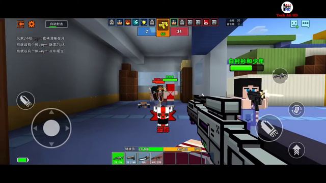 Cops N Robbers - 3D Pixel Craft Gun Shooting Games (ANDROID/IOS) - GAMEPLAY смотреть онлайн