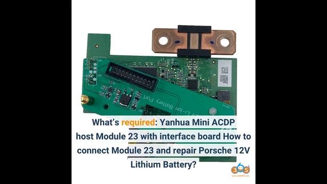 How to Repair Porsche 12V Lithium Battery with Yanhua Mini ACDP Module 23? смотреть онлайн
