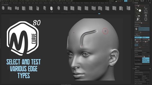MechaCrust: Zbrush Panel Line Brushes смотреть онлайн