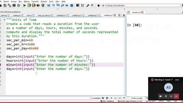Python code to display duration in seconds by Dr. Vinoth Babu Kumaravelu смотреть онлайн