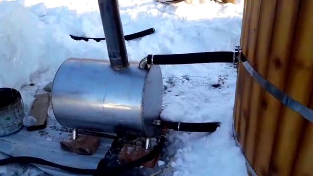 Купель 1,8 метра с внешней печкой! Как ведет себя зимой? Отвечаем на вопросы! смотреть онлайн