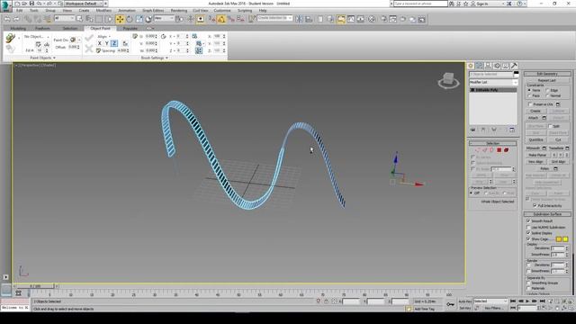 Deformed Path Constraint - 3DS MAX смотреть онлайн