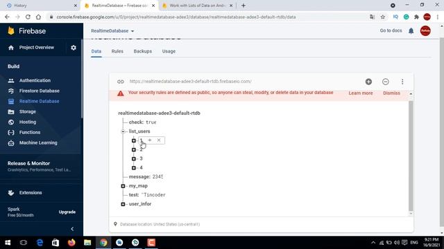 Delete item List Data trên Android Realtime Database - [Firebase Part 25] смотреть онлайн