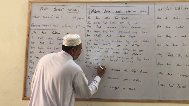 ACTIVE VOICE & PASSIVE VOICE PART_8 BY MUHAMMAD YASIN ( PAST PERFECT TENSE ) смотреть онлайн