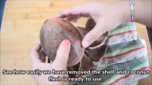 2 Simple Ways To Break Coconut In Minutes | नारियल छीलने के दो आसान तरीके -Food Connection смотреть онлайн