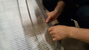 Поликарбонат УСТАНОВКА/Поликарбонат установка на навес с помощью соединительного и торцевого профил