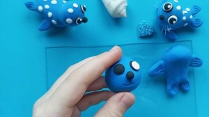 Лепим Морского Котика из воздушного пластилина