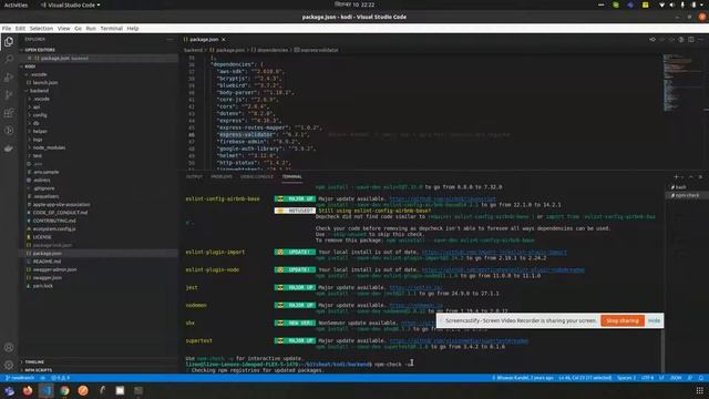 Check and update your application npm packages to latest смотреть онлайн