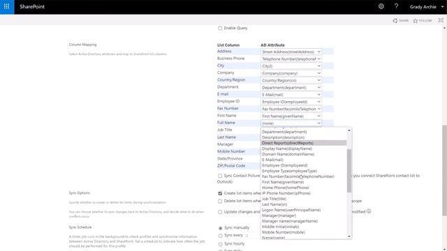 Automatically sync users properties from AD to a SharePoint list смотреть онлайн