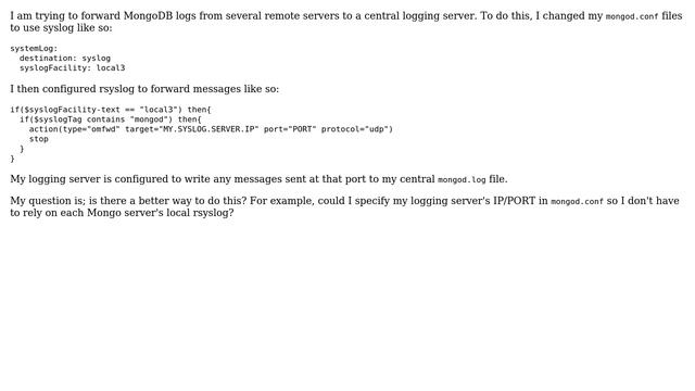 DevOps & SysAdmins: Writing MongoDB logs to a remote logging server смотреть онлайн
