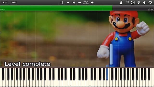 SUPER MARIO BROS SOUNDS IN SYNTHESIA смотреть онлайн