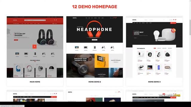 Dimita Electronics WordPress Theme for WooCommerce marketplace ecommerce Website Builder смотреть онлайн