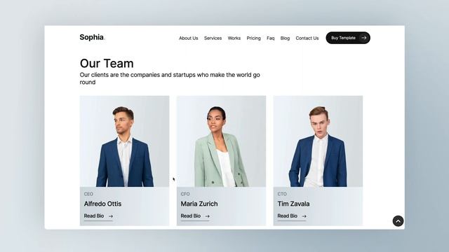 Sophia - Agency Website Template смотреть онлайн