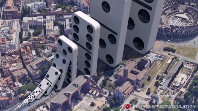 Domino Effect - The largest domino simulation on Real Footage V3 смотреть онлайн