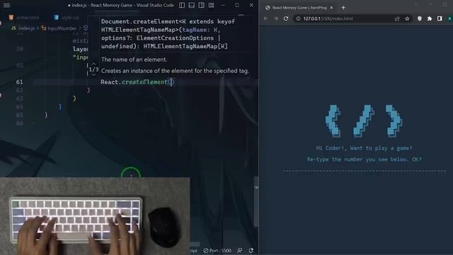 ASMR Programming - React Memory Game + Keyboard Unboxing - No Talking смотреть онлайн