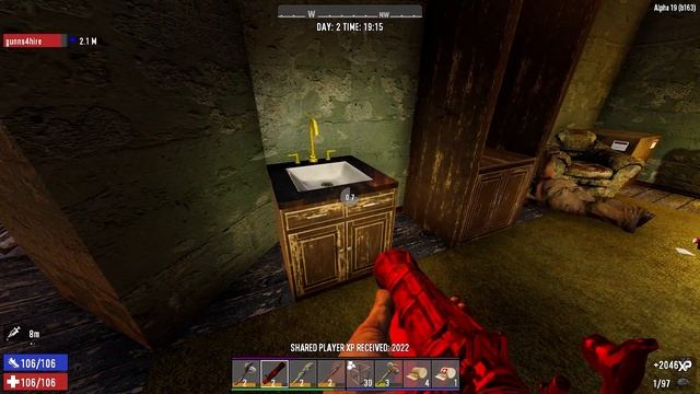 THE NEW SECRET MOTEL-HOUSE LABYRINTH! - 7 Days to Die - Alpha 19 (Day 2) смотреть онлайн