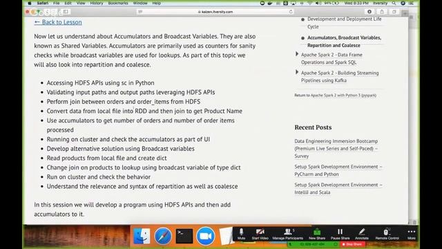 Accumulators and Broadcast Variables - Introduction смотреть онлайн