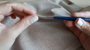 Как убрать затяжку на изнанку ткани или изделия