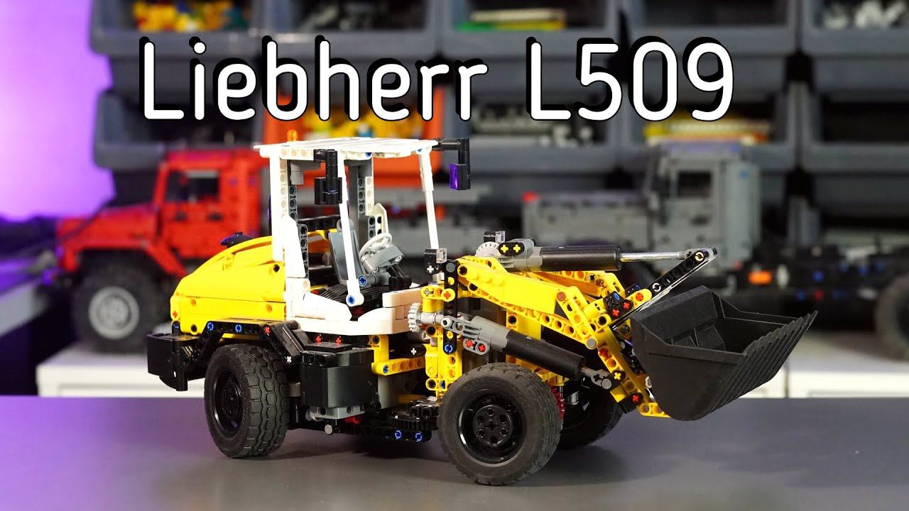 Lego Liebherr L509 Фронтальный погрузчик MOC смотреть онлайн