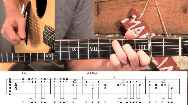 Soldier's Joy - Guitar Lesson! смотреть онлайн