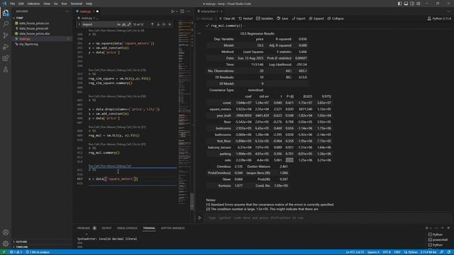 25. Python - multiple regression смотреть онлайн