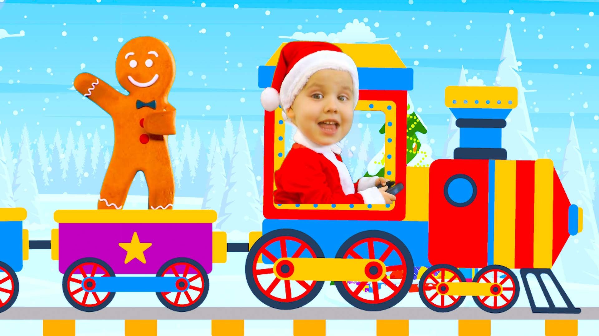 Новогодняя песенка для детей малышей Встречаем Новый год 2023 Дин дин дон Паровозик смотреть онлайн
