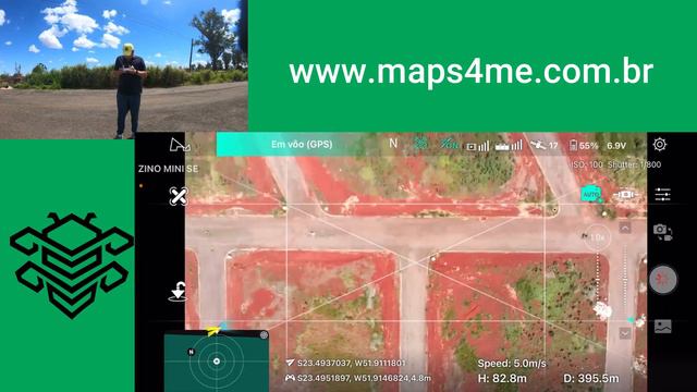 Levantamento topográfico com o drone ZINO MINI SE , aprenda agora ! смотреть онлайн