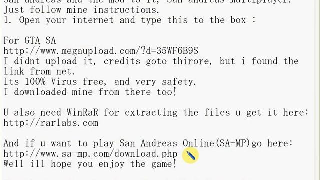 How download GTA SA And SA:MP For free ! смотреть онлайн