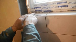 Облицовка плиткой оконных откосов ч.4
