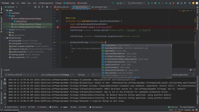 java.lang.UnsupportedOperationException error Java String List immutable array add element crash смотреть онлайн