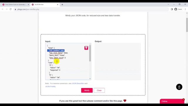 JSON Minifier | JSON Minify Online to Minify, Compact JSON Data and Best смотреть онлайн