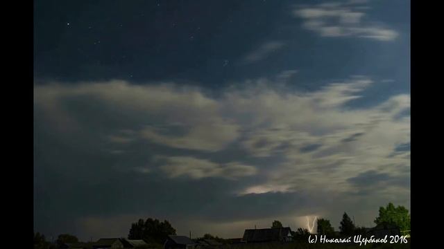 Ночная гроза. Night thunderstorm. Lightning смотреть онлайн