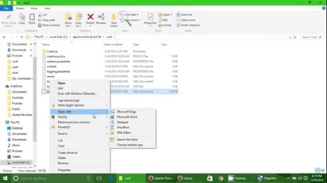 Installing Apache Tomcat on Windows 10 смотреть онлайн