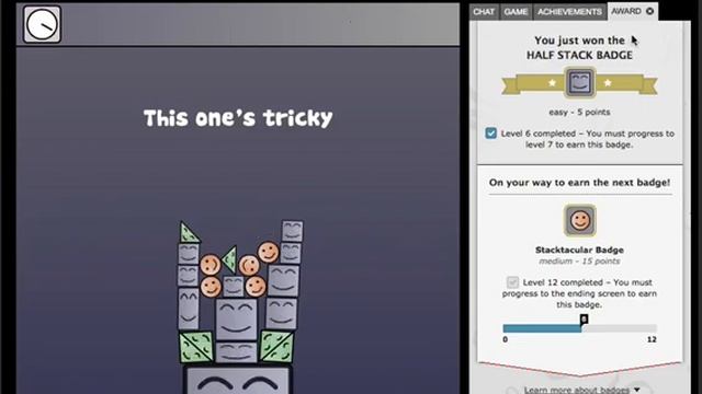 Super Stacker Walkthrough (Easy and Medium Badges) смотреть онлайн