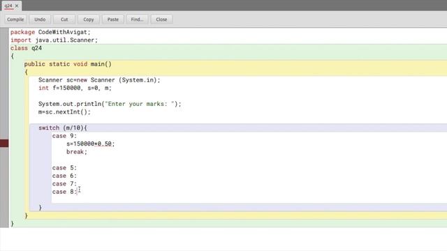 Program To Calculate Scholarship Based On Marks With Switch Cases | Java Tutorial смотреть онлайн