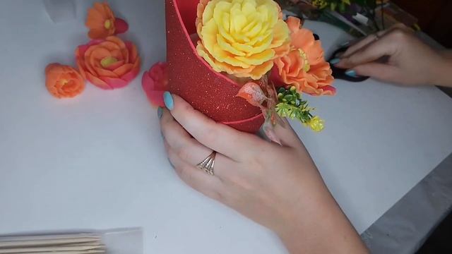 Осенний букет из мыла. Букет на день учителя. смотреть онлайн