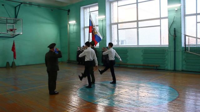 Смотр строя и песни 2022 - Вынос флага смотреть онлайн