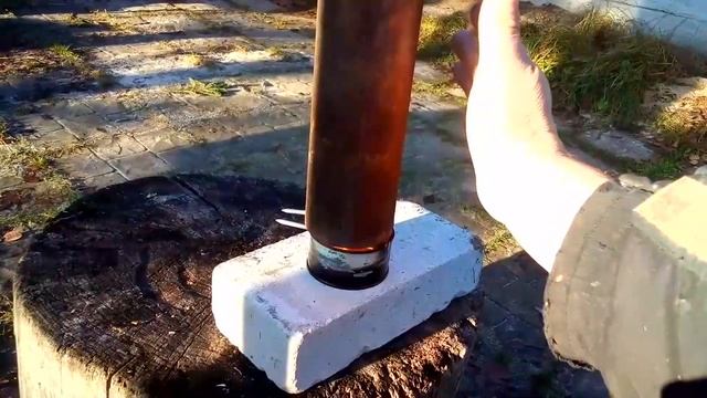 Печь на солярке. Самая простая конструкция. waste oil burner! смотреть онлайн