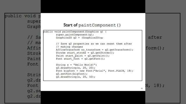 CO871 CGJ Lecture 5: Java2D смотреть онлайн